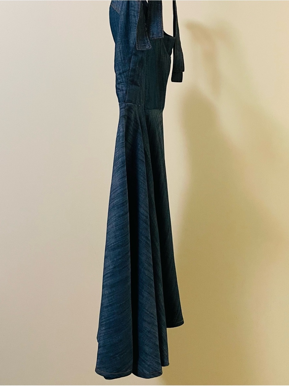 Fervente Denim Sweetheart Tie-Strap Dress - Picture 4 of 10